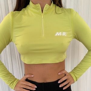 neon yellow turtleneck